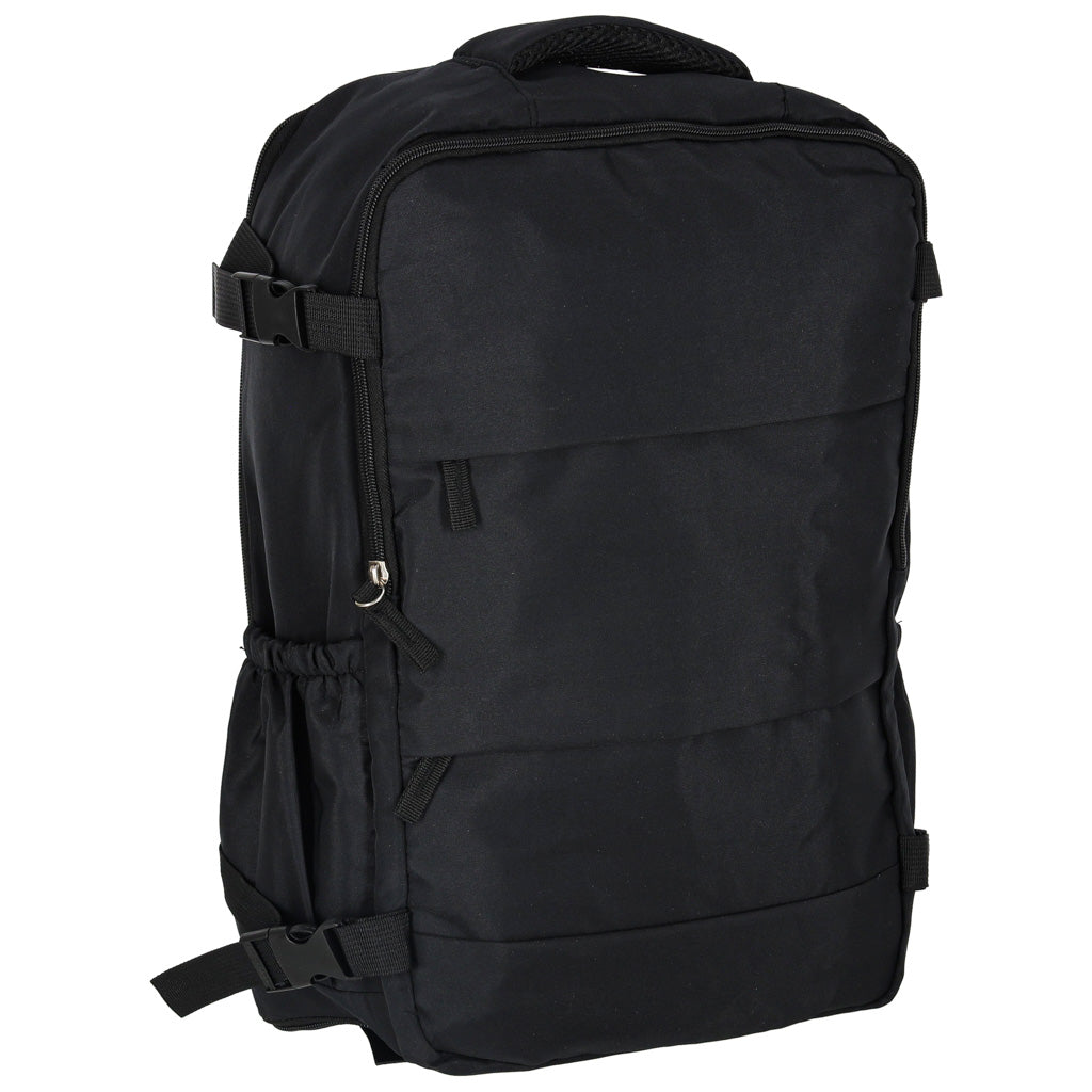 Rucsac turistic cabină călătorie bagaj de mână negru 45 x 30 cm