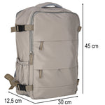 Rucsac cabină turistic, bagaj de mână, gri 45 x 30 cm