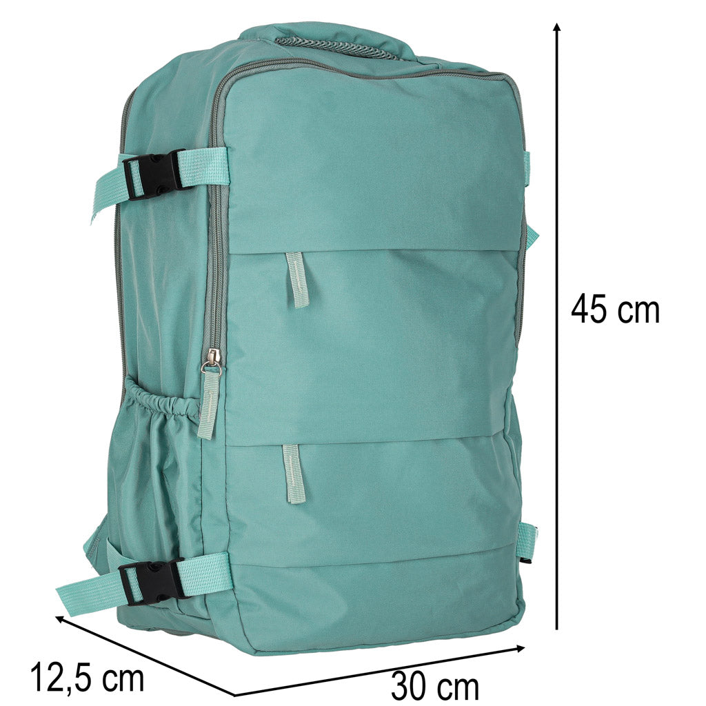 Rucsac turistic cabină călătorie bagaj de mână verde 45 x 30 cm
