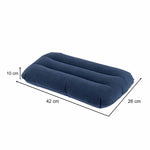 BESTWAY 67121 pernă de călătorie gonflabilă din catifea bleumarin