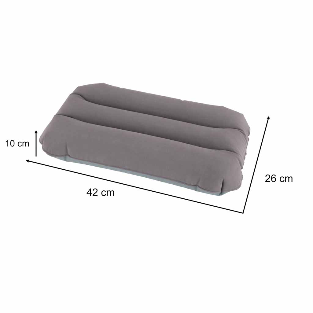 BESTWAY 67121 pernă de călătorie gonflabilă din catifea gri