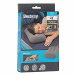 BESTWAY 67121 pernă de călătorie gonflabilă din catifea gri