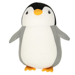 Pernă de călătorie 2 în 1, pernă de gât pentru mașină, avion, jucărie de pluș cu pinguin