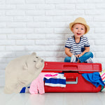 Pernă de călătorie 2 în 1, pernă de gât, pentru avion, mașină, ursuleț de pluș