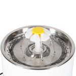 Fântână de apă pentru câini, pisici, animale, adăpător automat, LED, USB, 2,4 l, filtru de curățare
