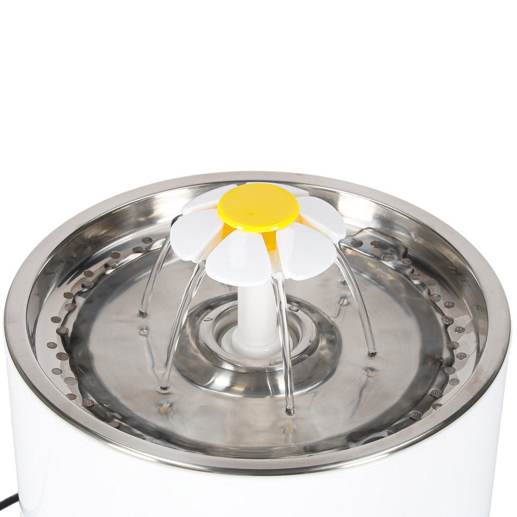 Fântână de apă pentru câini, pisici, animale, adăpător automat, LED, USB, 2,4 l, filtru de curățare