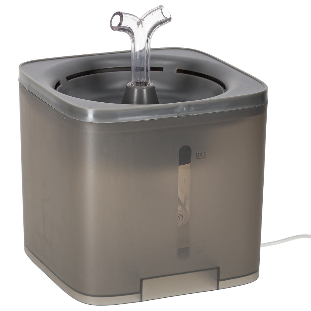 Fântână de apă pentru câini, pisici, animale, adăpător automat, USB 2l, filtru de curățare