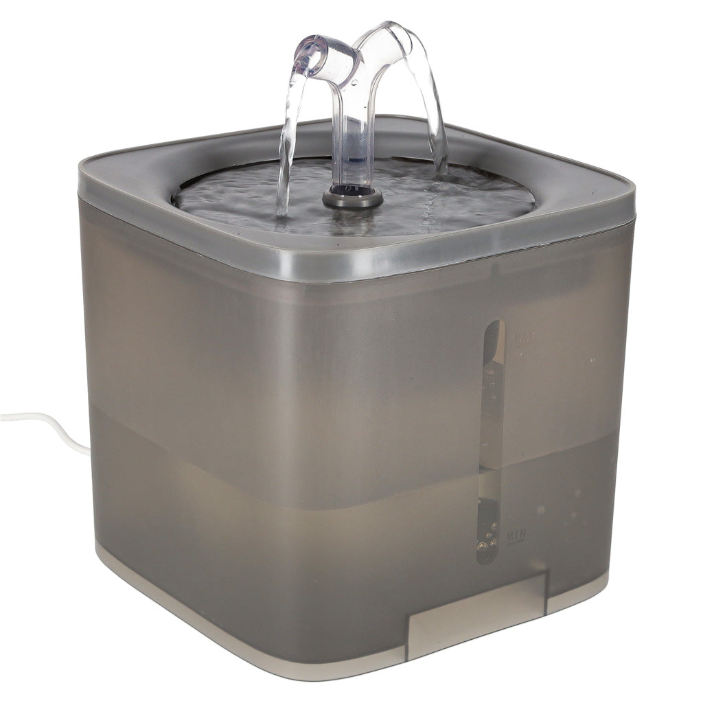 Fântână de apă pentru câini, pisici, animale, adăpător automat, USB 2l, filtru de curățare