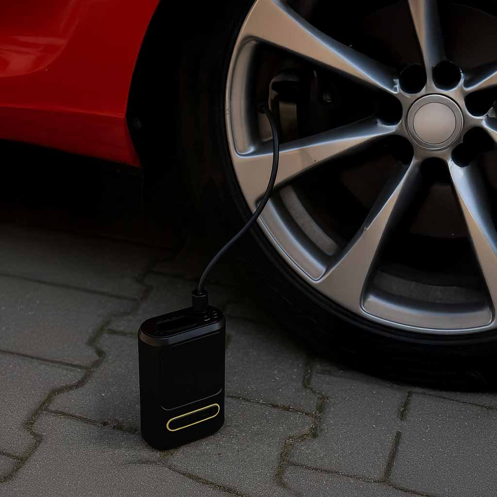 Pompă electrică pentru bicicletă cu baterie externă USB