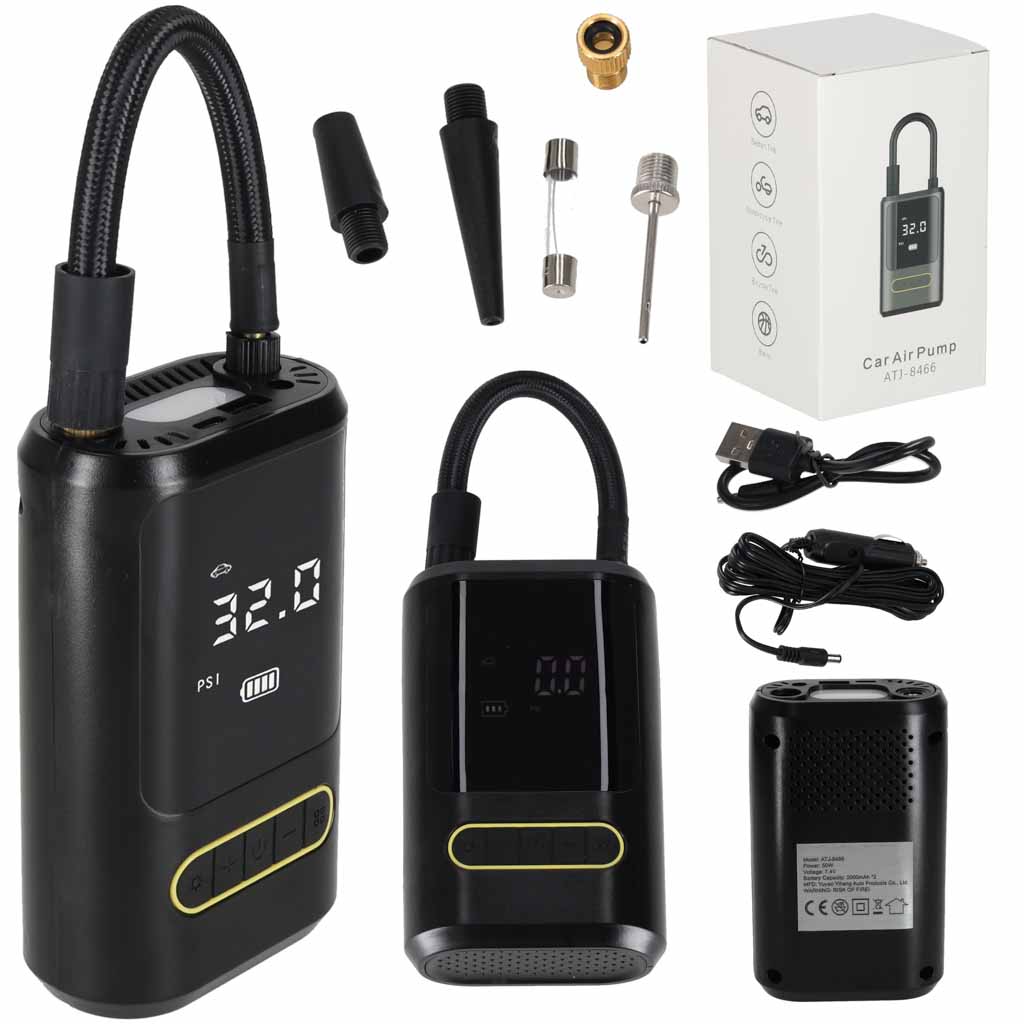 Pompă electrică pentru bicicletă cu baterie externă USB