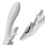 Vibrator B-Series Joy Silicone Bunny Alb 22 cm USB