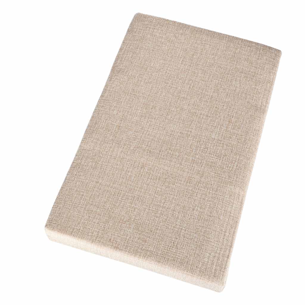 Puf cu compartiment de depozitare pentru șezut, deschis și pliabil, 50 x 31 x 31 cm, bej