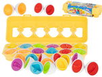 Puzzle educativ sortator forme fructe ouă 12 piese