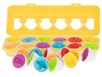 Puzzle educativ sortator forme fructe ouă 12 piese