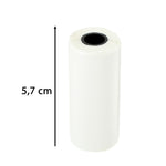 Role de hârtie, insert termic autoadeziv pentru mini imprimantă 5,7 cm x 4,5 m, 5 bucăți