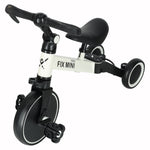 Bicicletă de echilibru Trike Fix Mini 3 în 1, bicicletă multifuncțională, albă