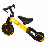 Bicicletă de echilibru Trike Fix Mini 3 în 1, bicicletă multifuncțională, galbenă