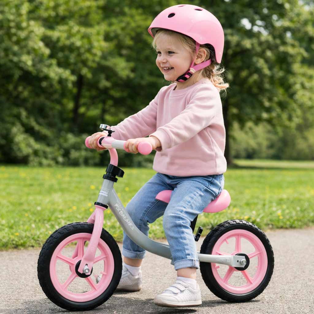 Bicicletă de echilibru Trike Fix Balance, bicicletă roz ultra-ușoară