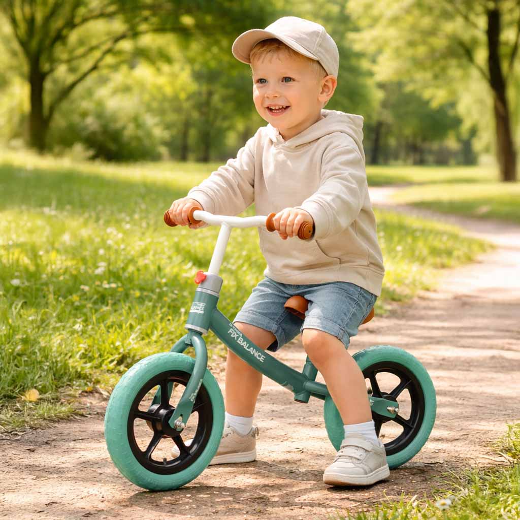 Bicicletă de echilibru Trike Fix Balance, turcoaz ultra-ușor