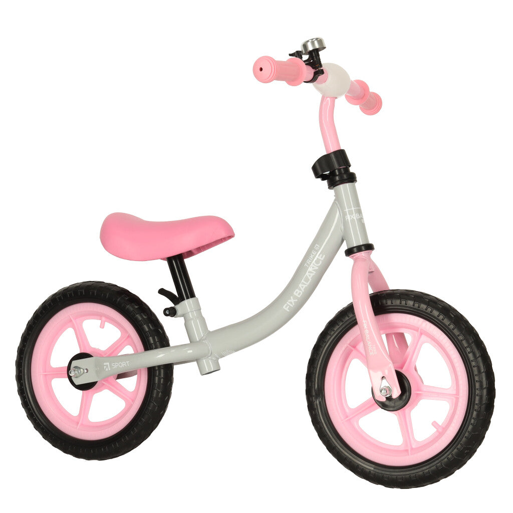Bicicletă de echilibru Trike Fix Balance, bicicletă roz ultra-ușoară