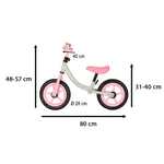 Bicicletă de echilibru Trike Fix Balance, bicicletă roz ultra-ușoară