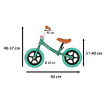 Bicicletă de echilibru Trike Fix Balance, turcoaz ultra-ușor