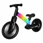 Bicicletă de echilibru Trike Fix Glow LED Neagră