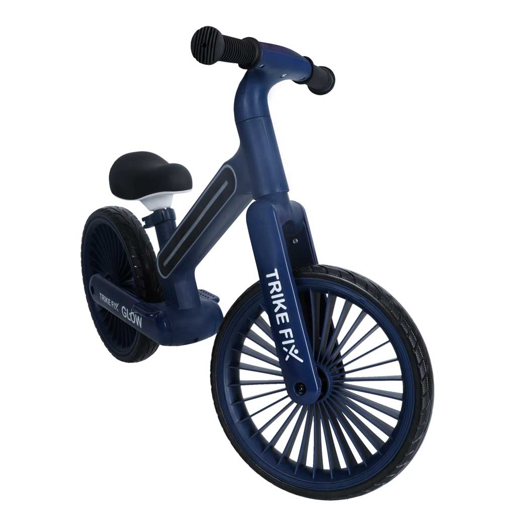 Bicicletă de echilibru Trike Fix Glow LED, albastru marin