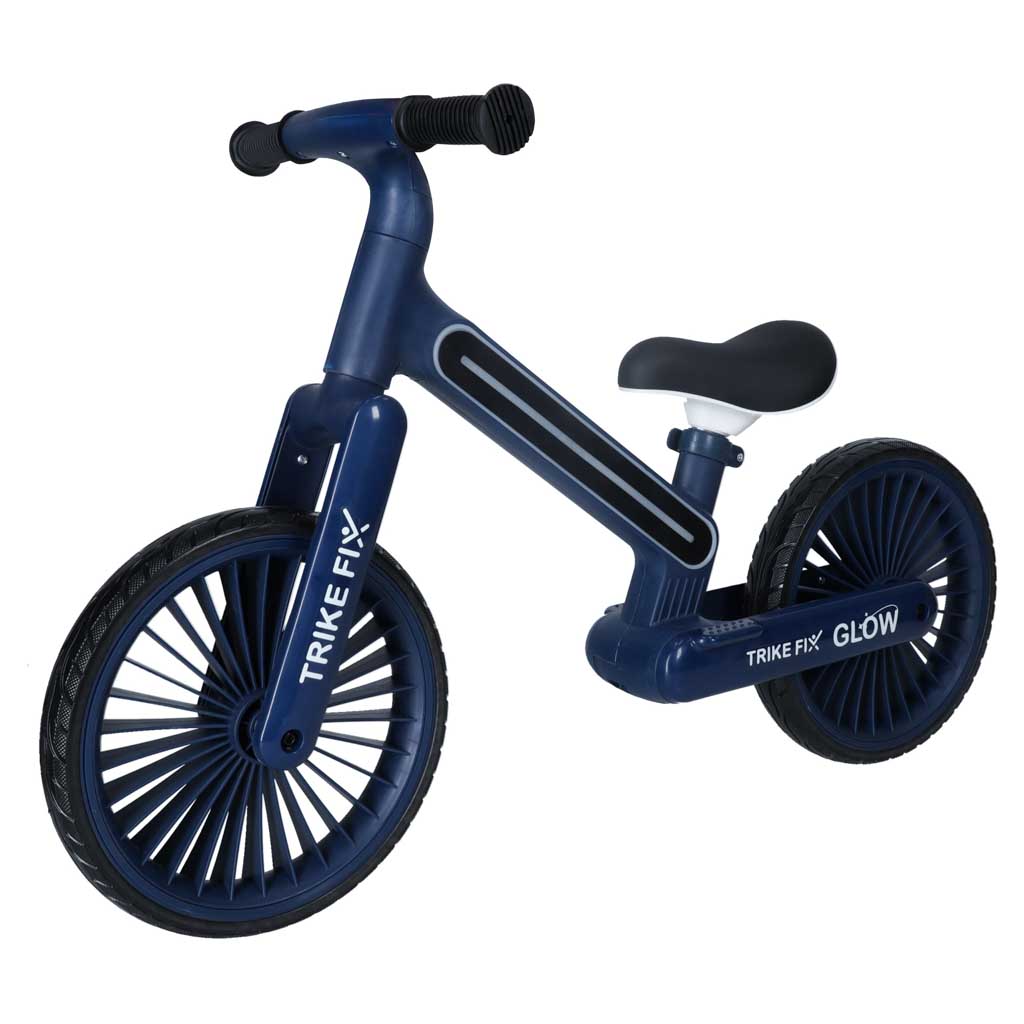 Bicicletă de echilibru Trike Fix Glow LED, albastru marin