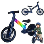 Bicicletă de echilibru Trike Fix Glow LED, albastru marin