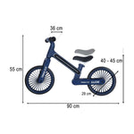 Bicicletă de echilibru Trike Fix Glow LED, albastru marin