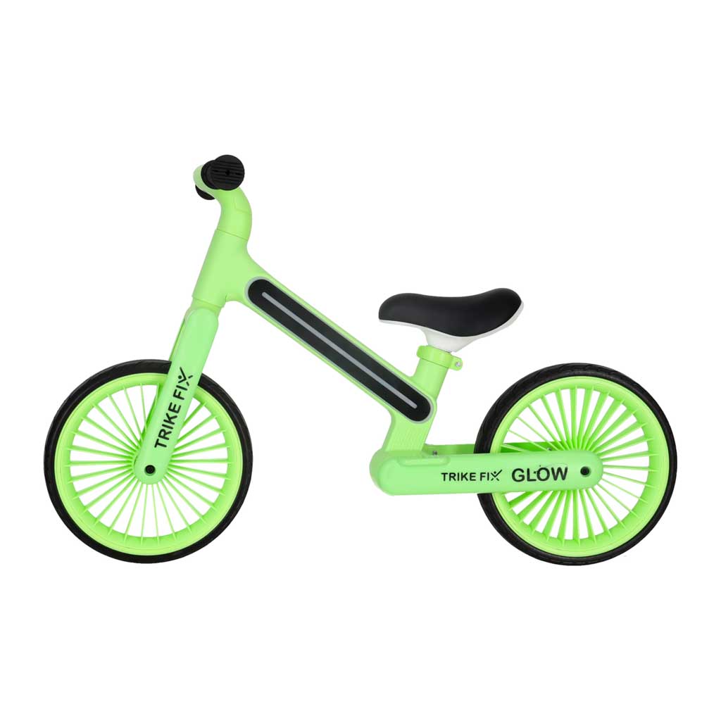 Bicicletă de echilibru Trike Fix Glow LED Verde Neon