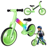Bicicletă de echilibru Trike Fix Glow LED Verde Neon