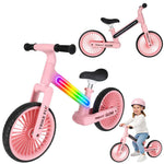 Bicicletă de echilibru Trike Fix Glow LED roz