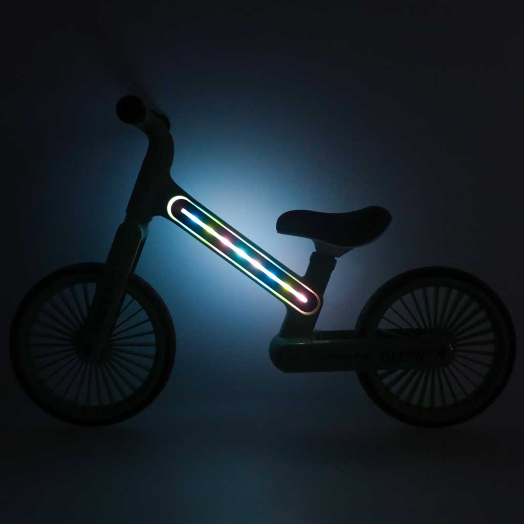 Bicicletă de echilibru Trike Fix Glow LED Verde