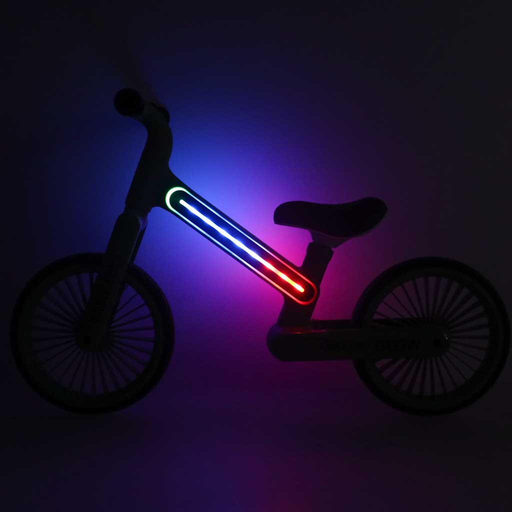 Bicicletă de echilibru Trike Fix Glow LED Verde