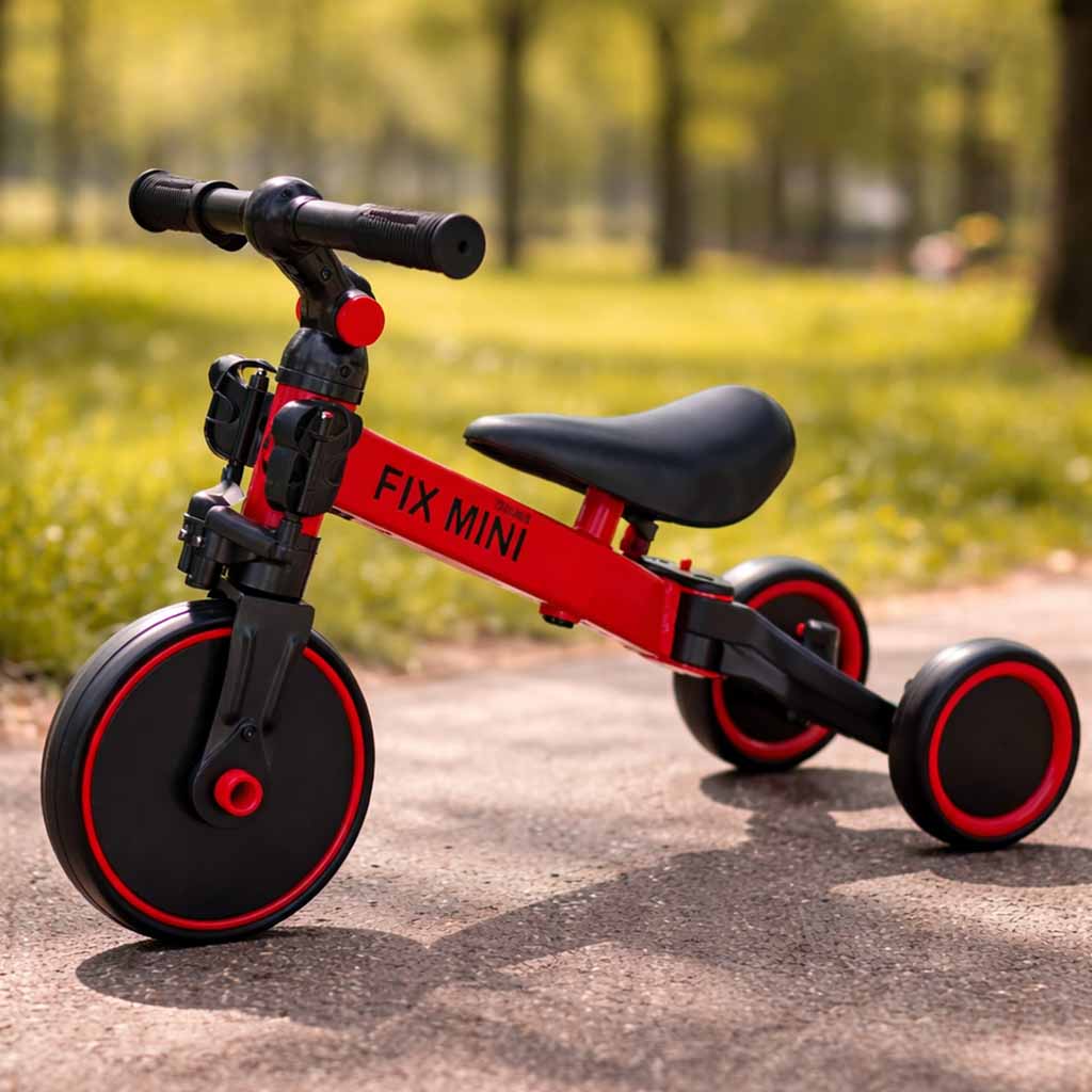 Trike Fix Mini Bicicletă de Echilibru 3-în-1 Roșie
