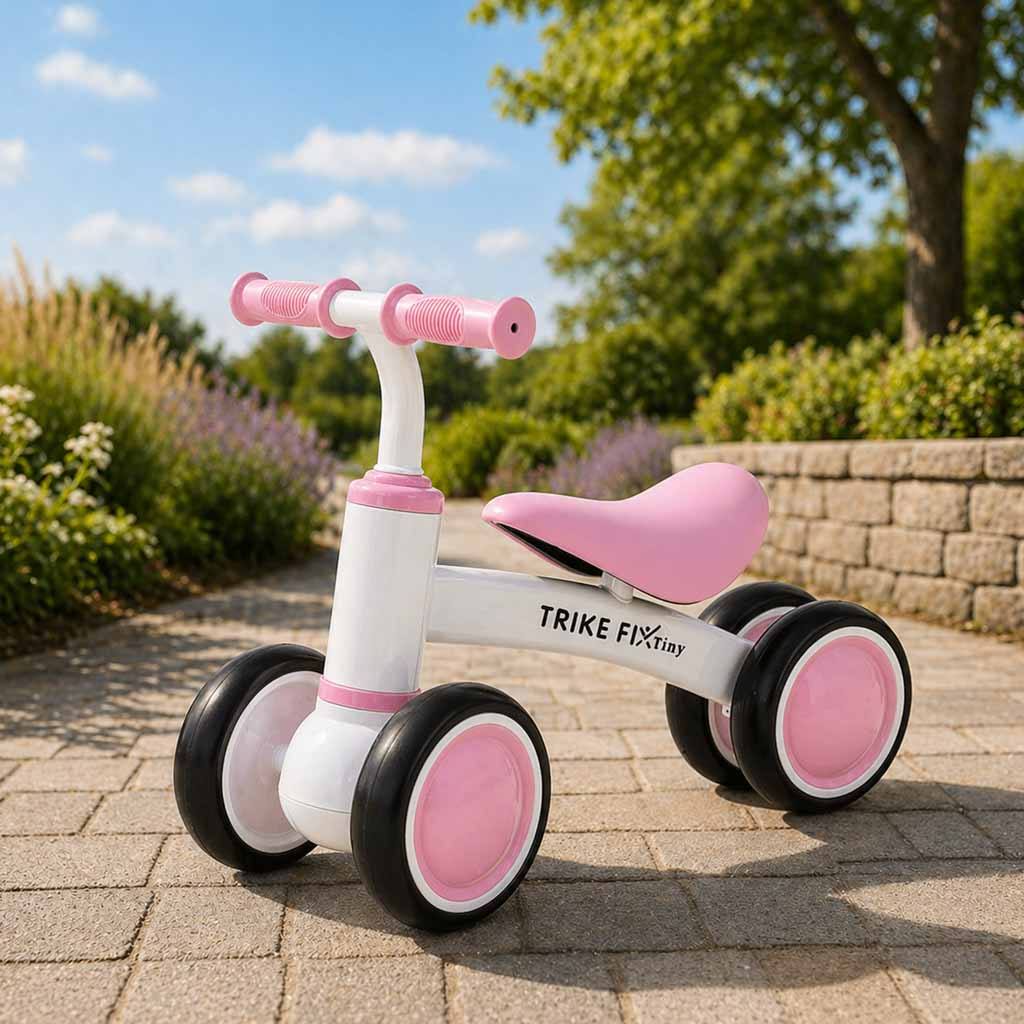 Bicicletă de echilibru Trike Fix Tiny V2 roz