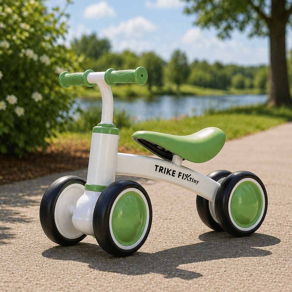 Bicicletă de echilibru Trike Fix Tiny V2 verde