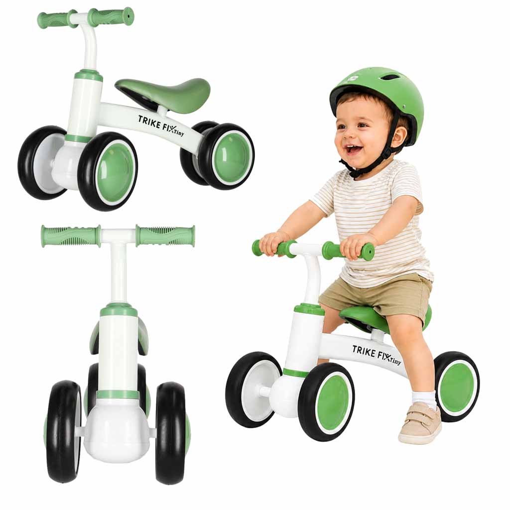 Bicicletă de echilibru Trike Fix Tiny V2 verde