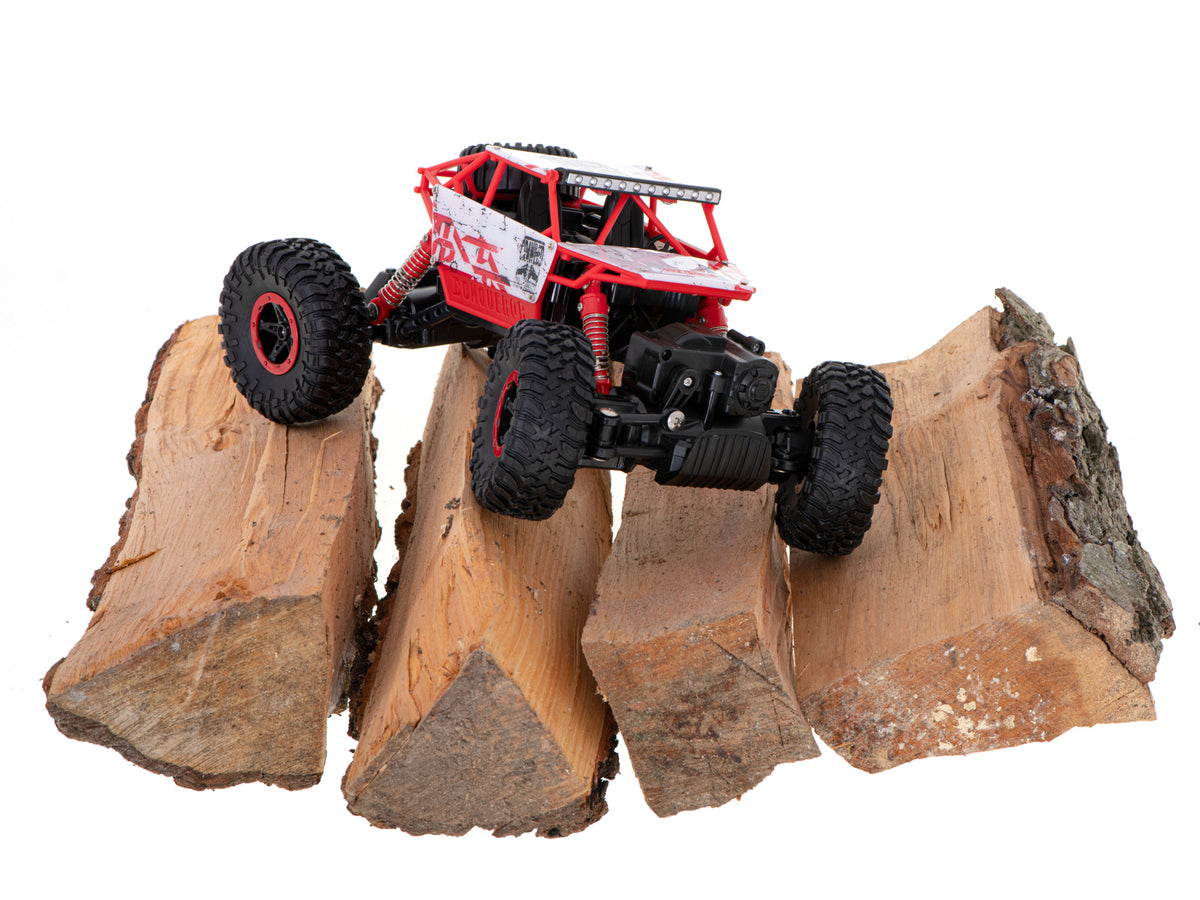Mașină telecomandă RC Rock Crawler HB 2.4GHz 1:18 roșie