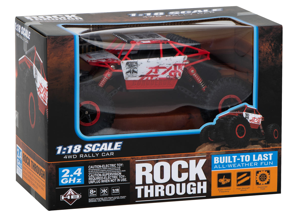 Mașină telecomandă RC Rock Crawler HB 2.4GHz 1:18 roșie