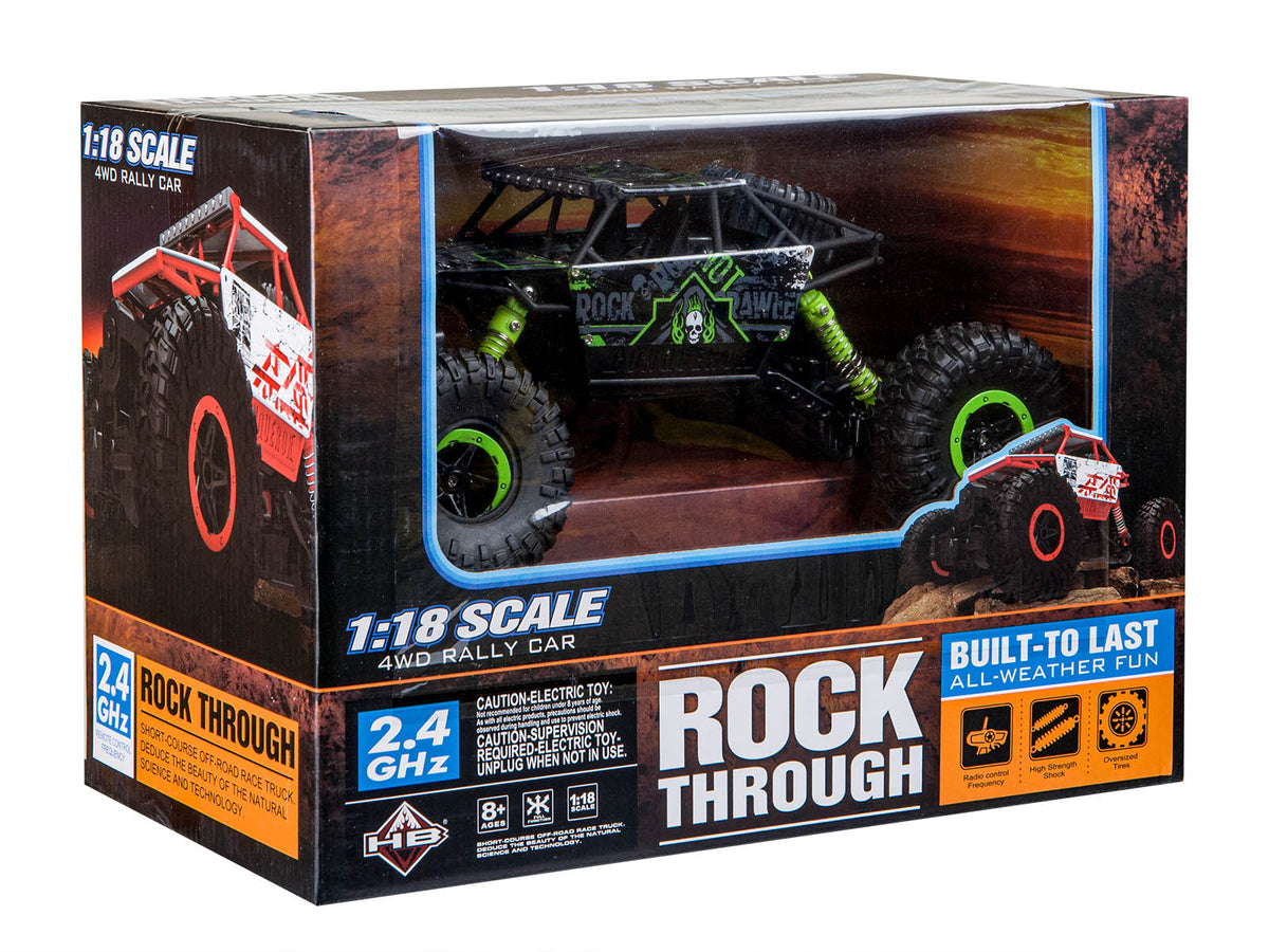 Mașină telecomandă RC Rock Crawler HB 2.4GHz 1:18 verde