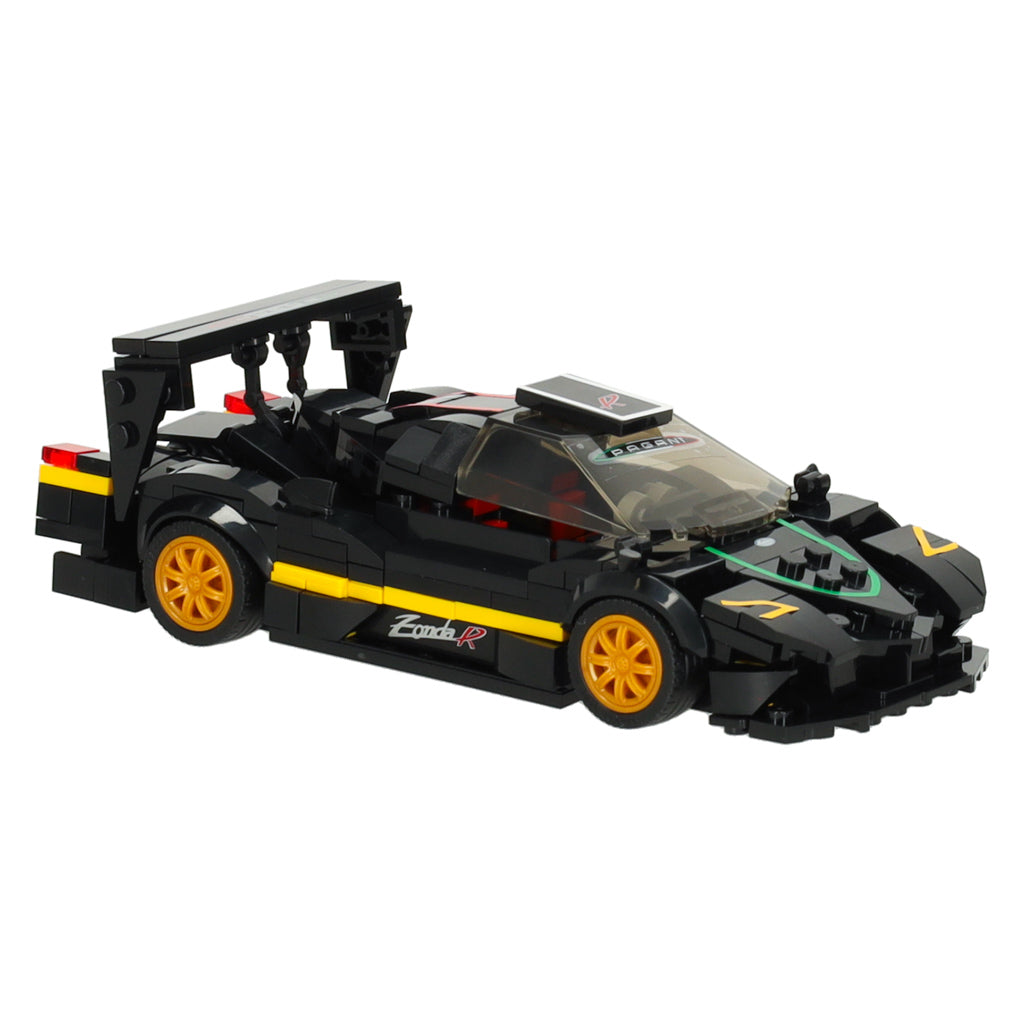 Mașină Rastar 93900-B Pagani Zonda R la scara 1:28, cuburi din 387 de piese.
