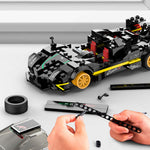 Mașină Rastar 93900-B Pagani Zonda R la scara 1:28, cuburi din 387 de piese.