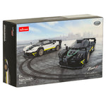 Mașină Rastar 93900-B Pagani Zonda R la scara 1:28, cuburi din 387 de piese.