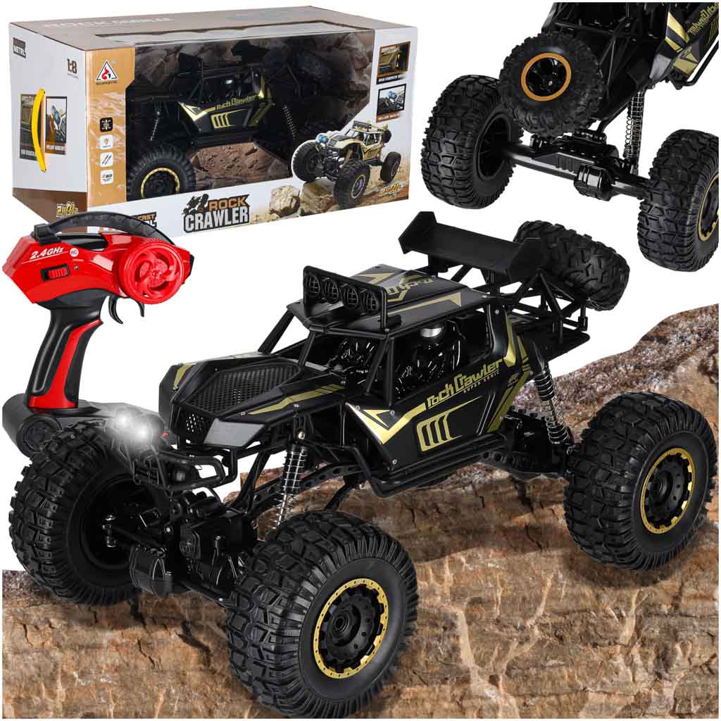 Mașină telecomandă 2.4GHz 1:8 51 cm metal negru
