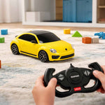 Mașină telecomandă galbenă Rastar 78000 Volkswagen Beetle 1:14