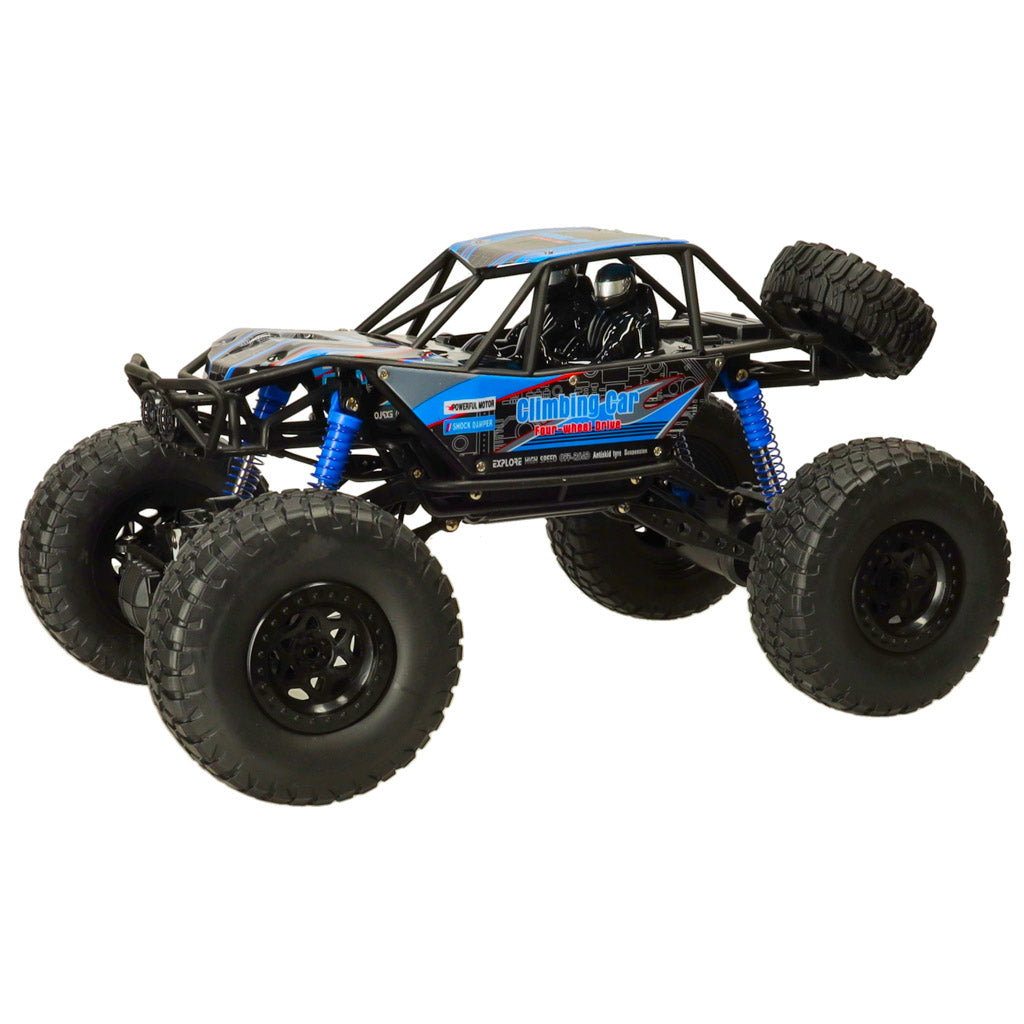 Mașină telecomandă RC Crawler, mașină de cățărat, 1:10 4WD, 48 cm, albastră