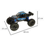 Mașină telecomandă RC Crawler, mașină de cățărat, 1:10 4WD, 48 cm, albastră